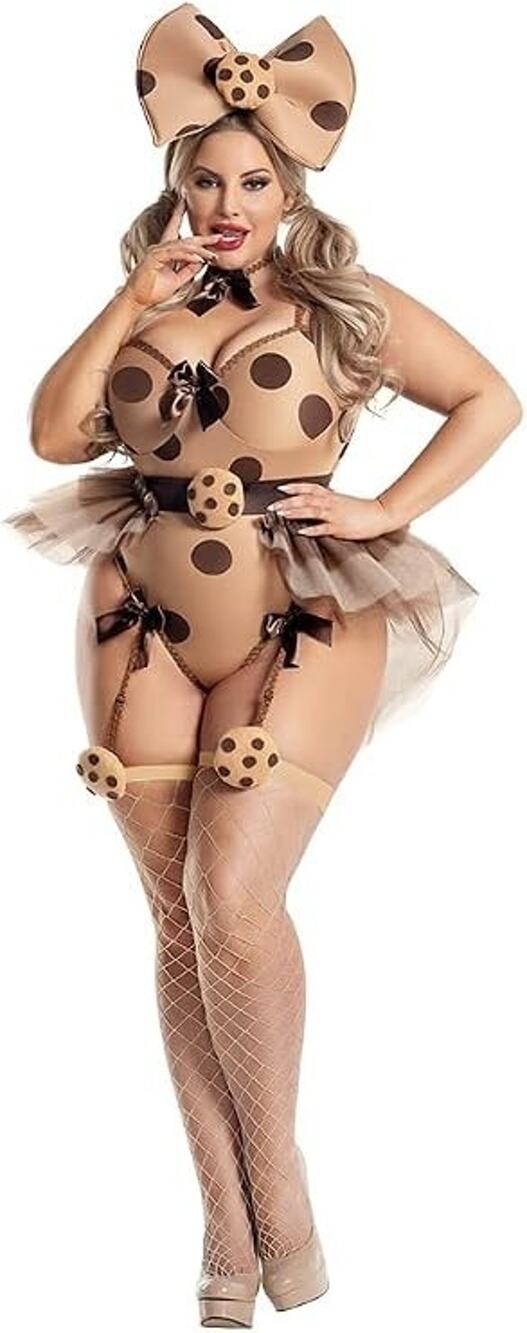 NEW Party King Womens Party King Women's Plus Size Miss. Cookie Costume, 4X
